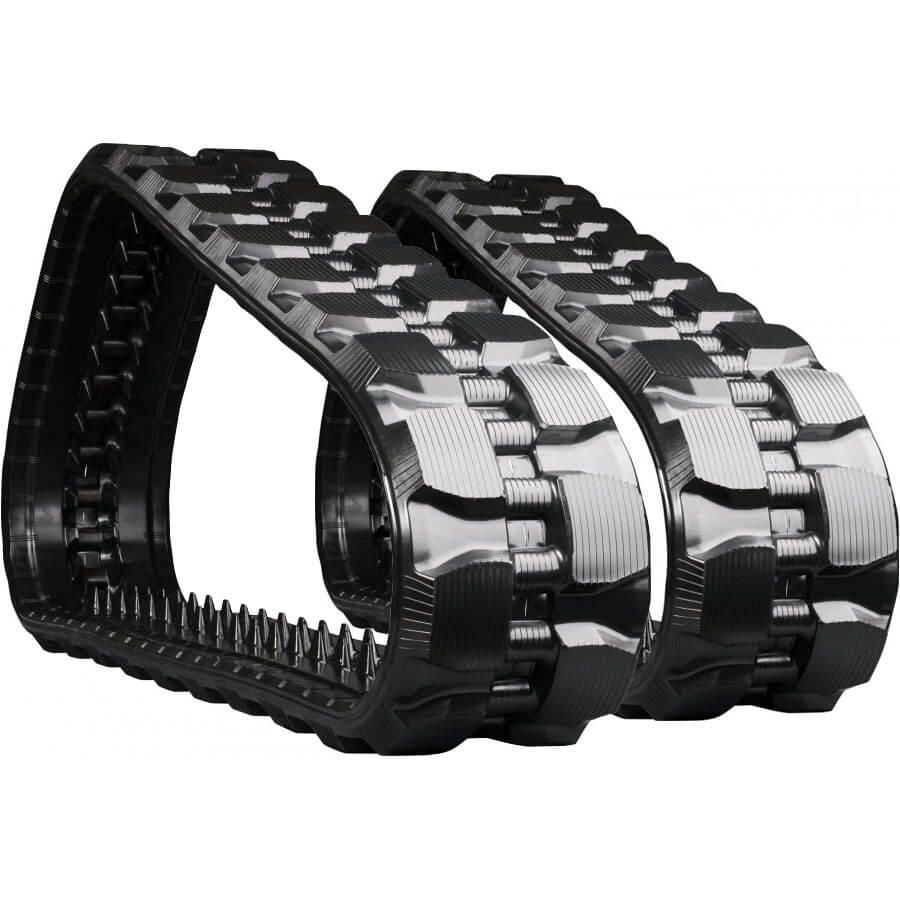 bobcat t590 set of 2 13" bridgestone extreme duty block tread rubber tracks (320x86bx49)