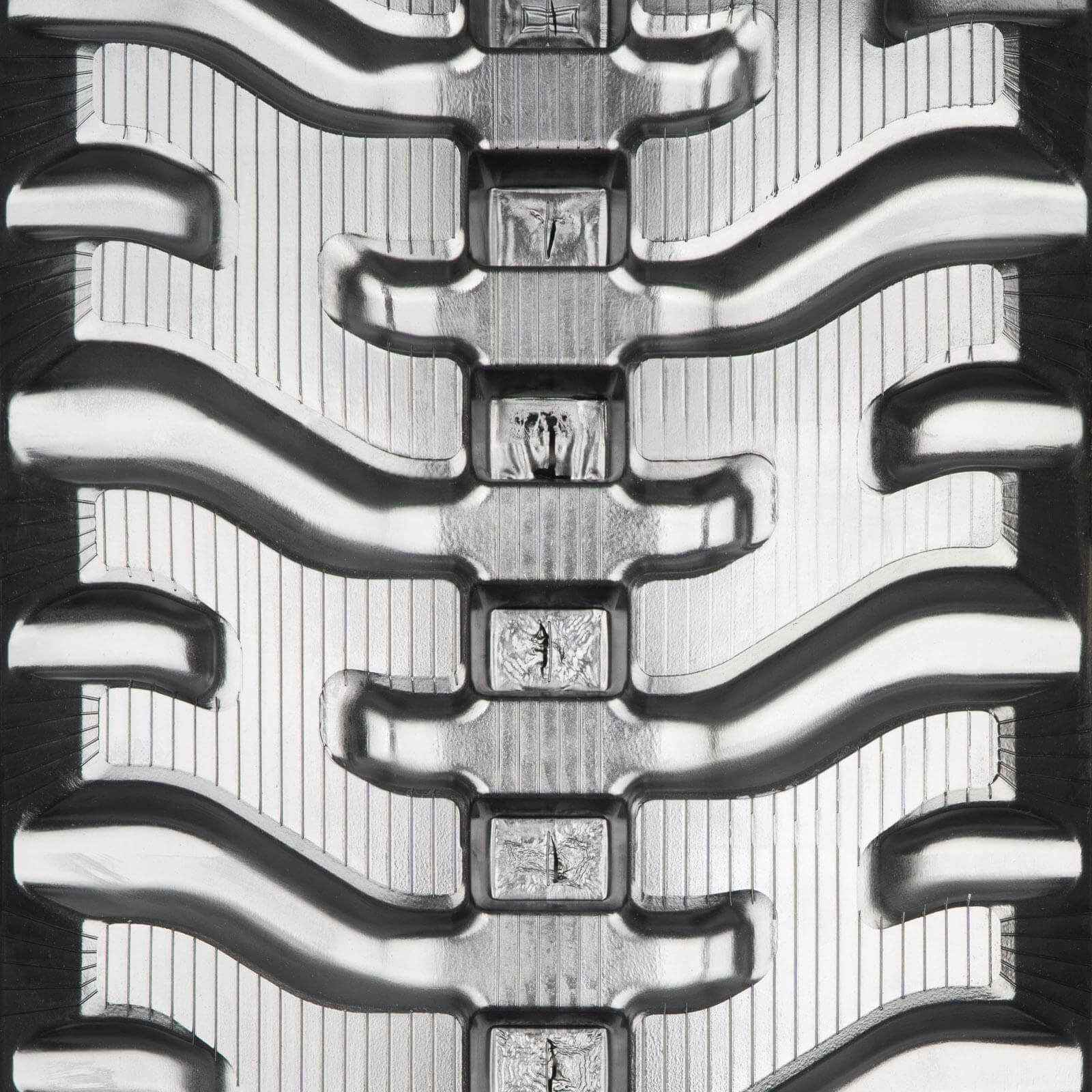 komatsu ck1122 set of 2 18" bridgestone extreme duty vortech tread rubber tracks (450x86bx56)