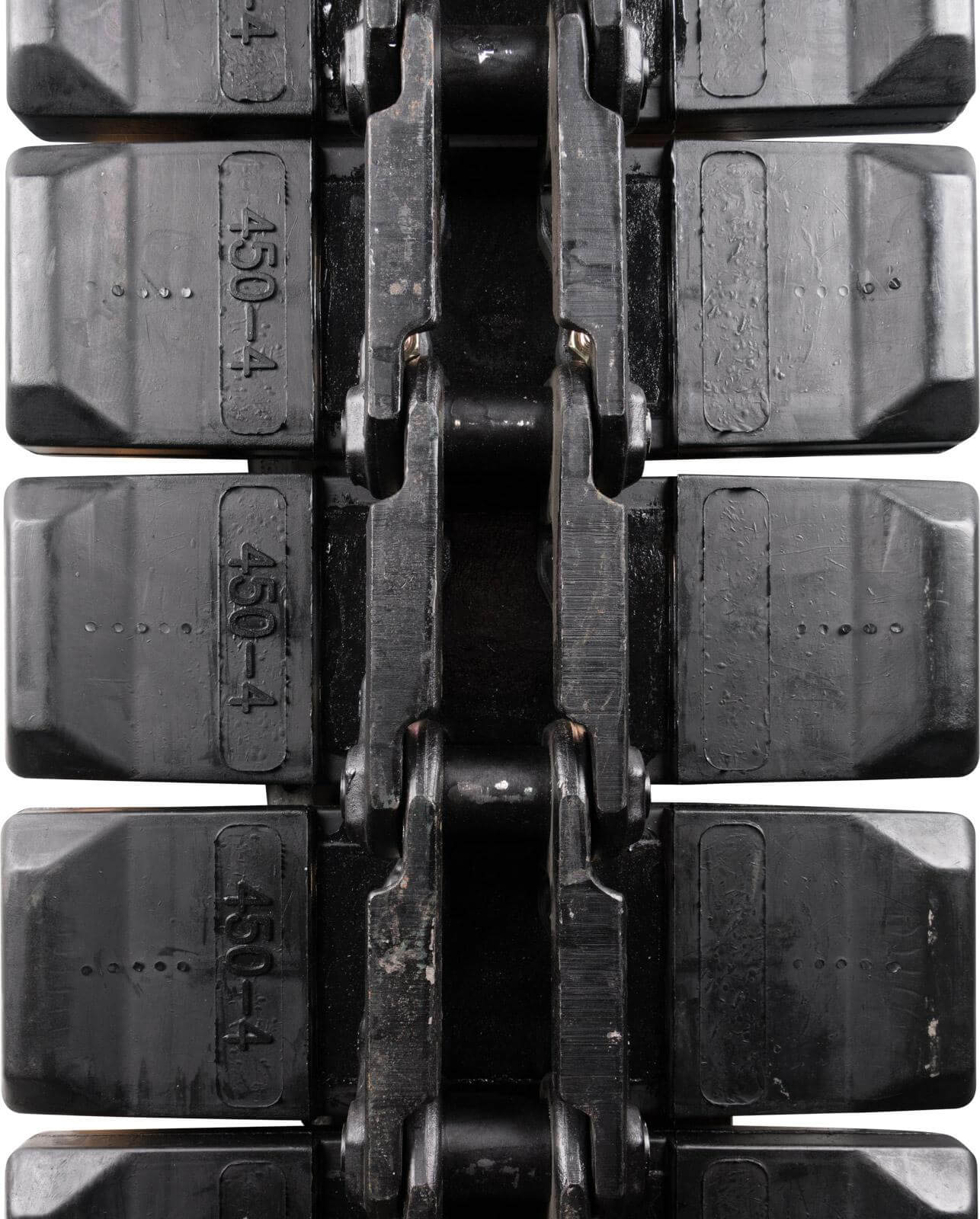 ihi is55 set of 2 16" extreme duty hybrid tracks with rubber track pads (400x72.5nx74)