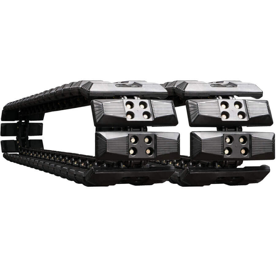 ihi is50ux set of 2 16" extreme duty hybrid tracks with rubber track pads (400x72.5nx74)