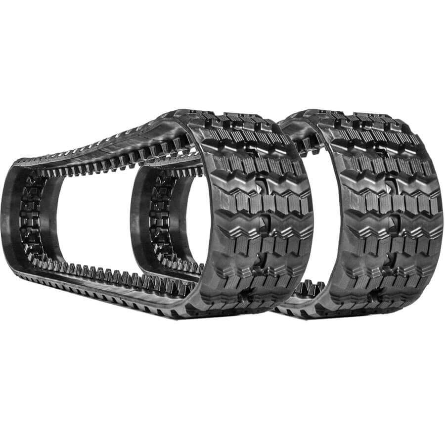 yanmar vio20 set of 2 10" camso heavy duty sawtooth tread rubber tracks (250x48.5x80)