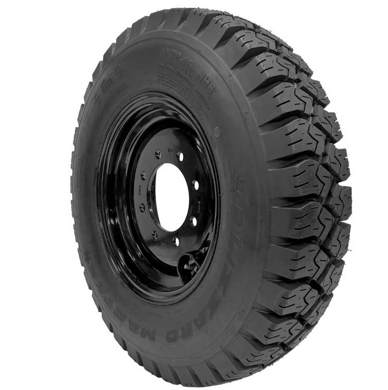 set of 4 blizzard master skid steer snow tire and rim assembly replaces 10x16.5 and 12x16.5 tires