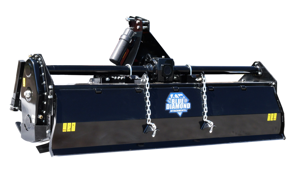 tractor 3 point rototiller - heavy duty | blue diamond
