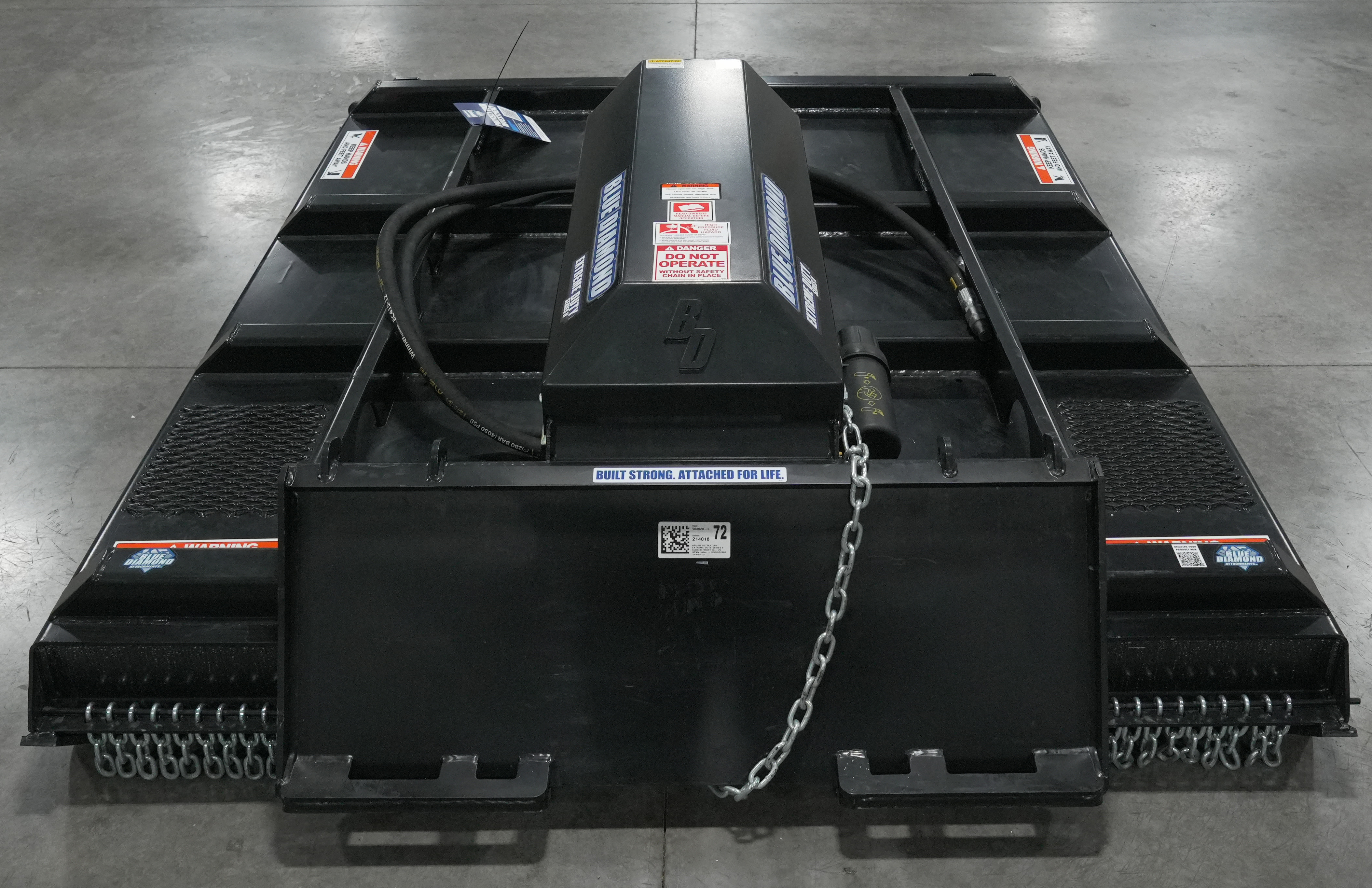 demo unit - blue diamond series 2 extreme duty closed front brush cutter low flow 16-26 gpm