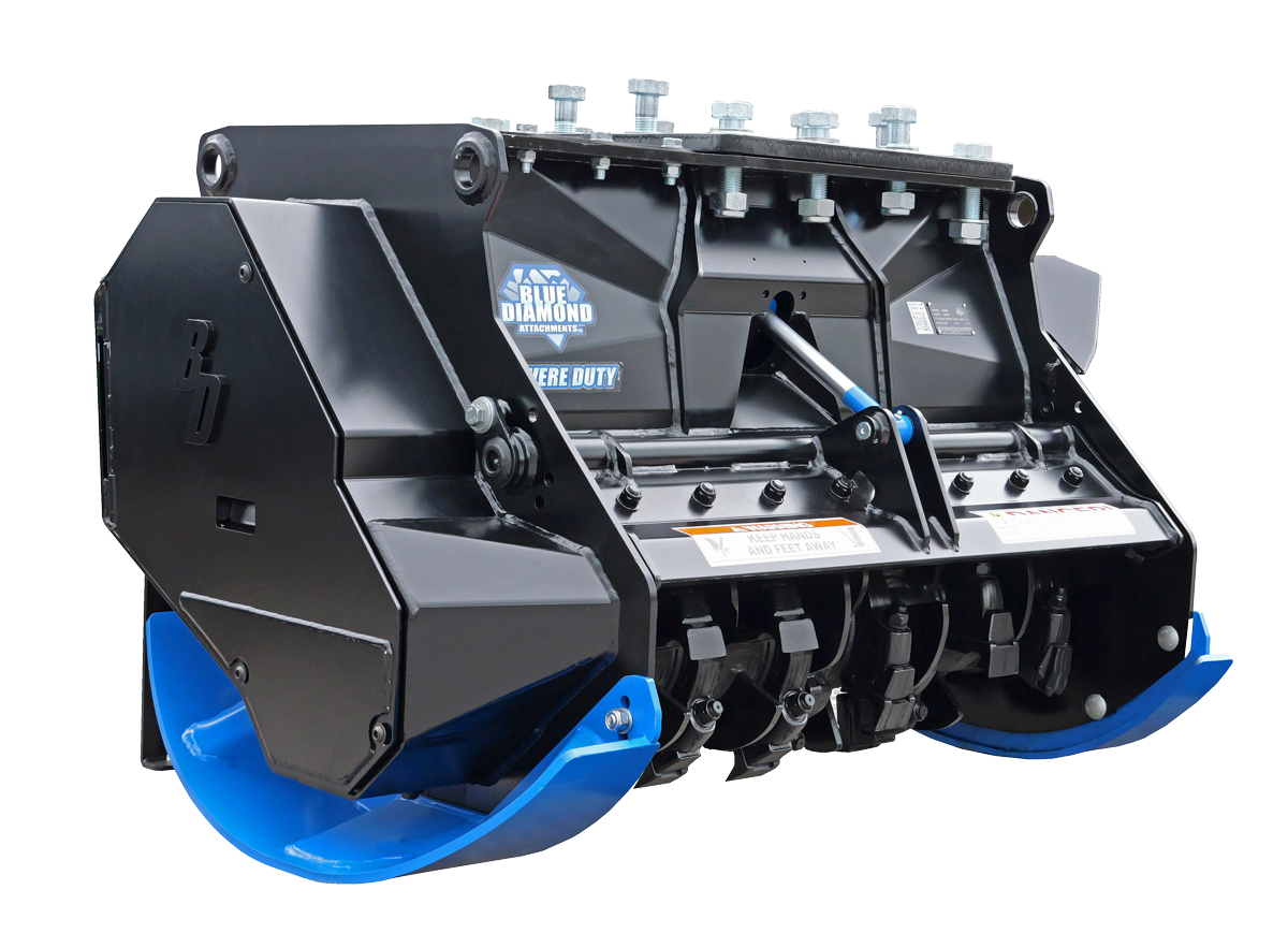 excavator drum mulcher - severe duty | blue diamond
