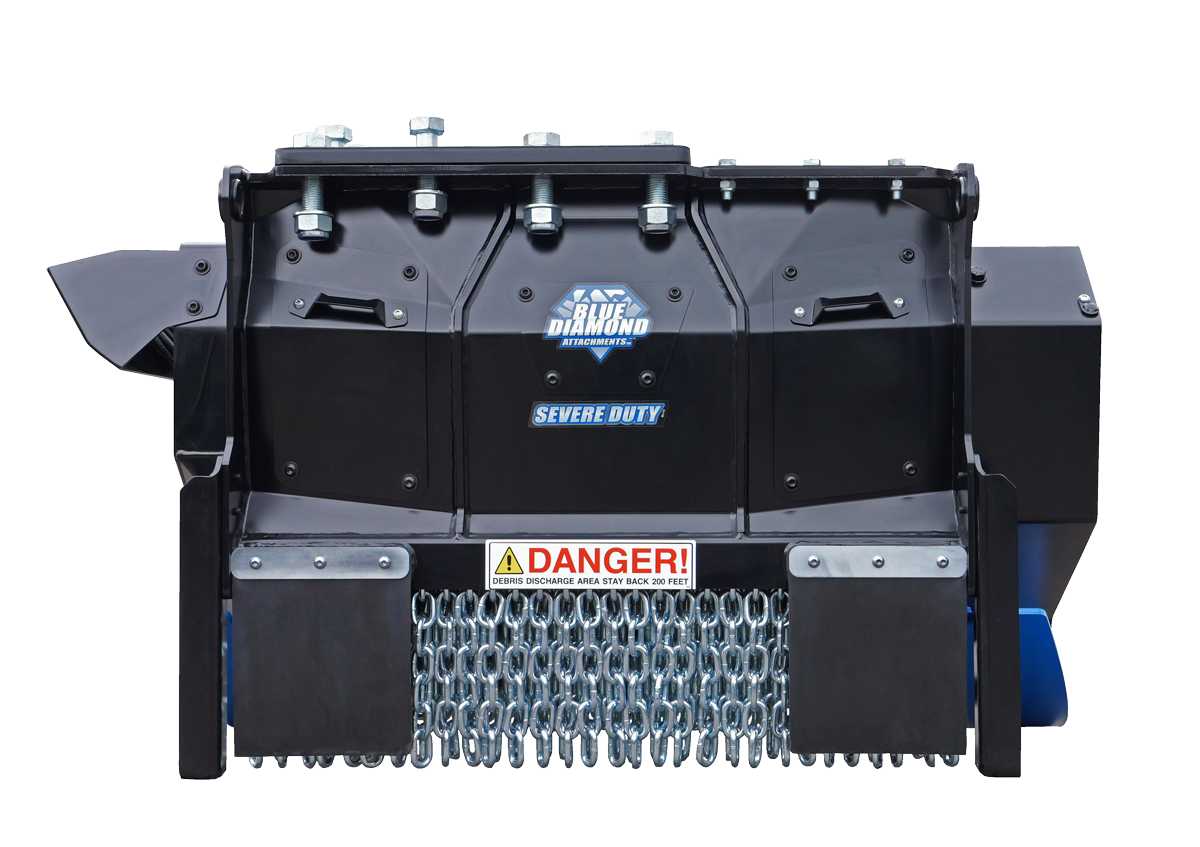 excavator drum mulcher - severe duty | blue diamond