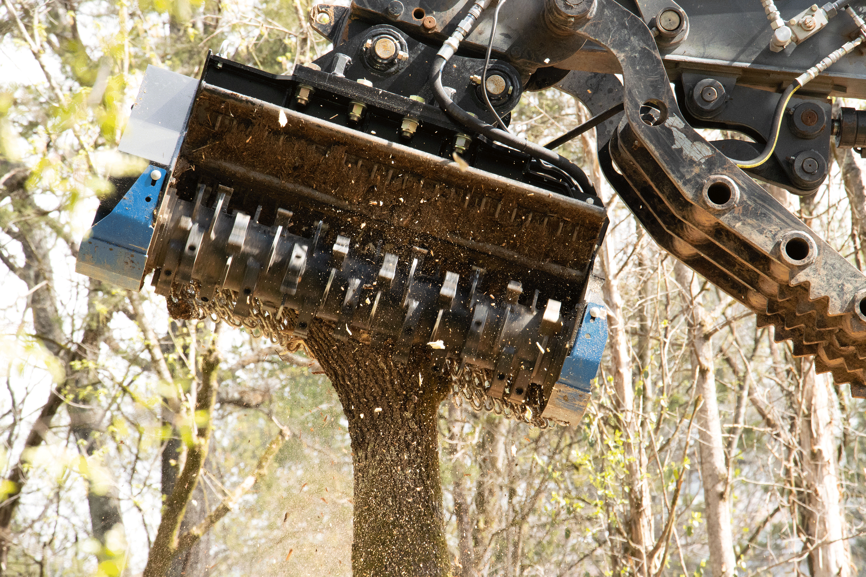 excavator drum mulcher - extreme duty | blue diamond