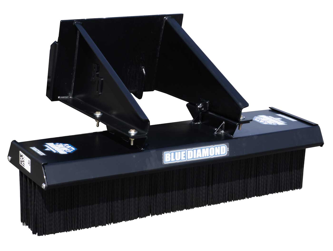 48" bobcat mt mini skid steer light duty push broom | blue diamond