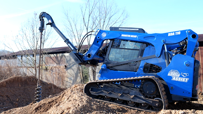 telescoping auger mount | blue diamond