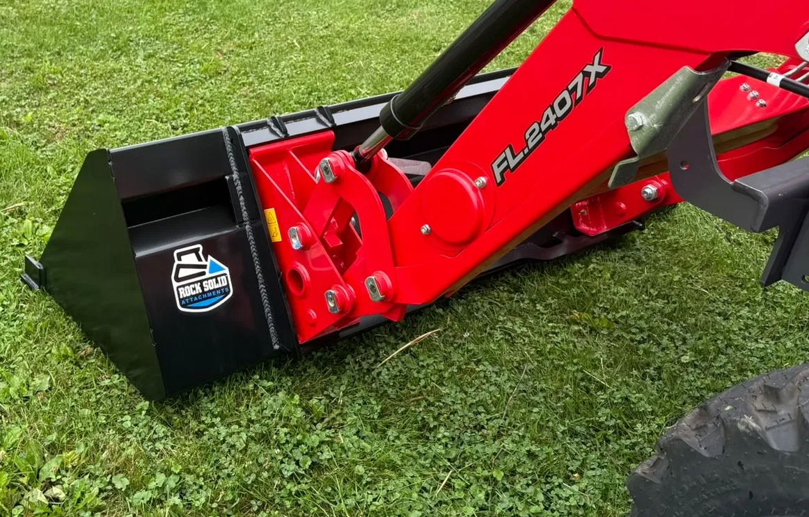 compact tractor bucket | rock solid