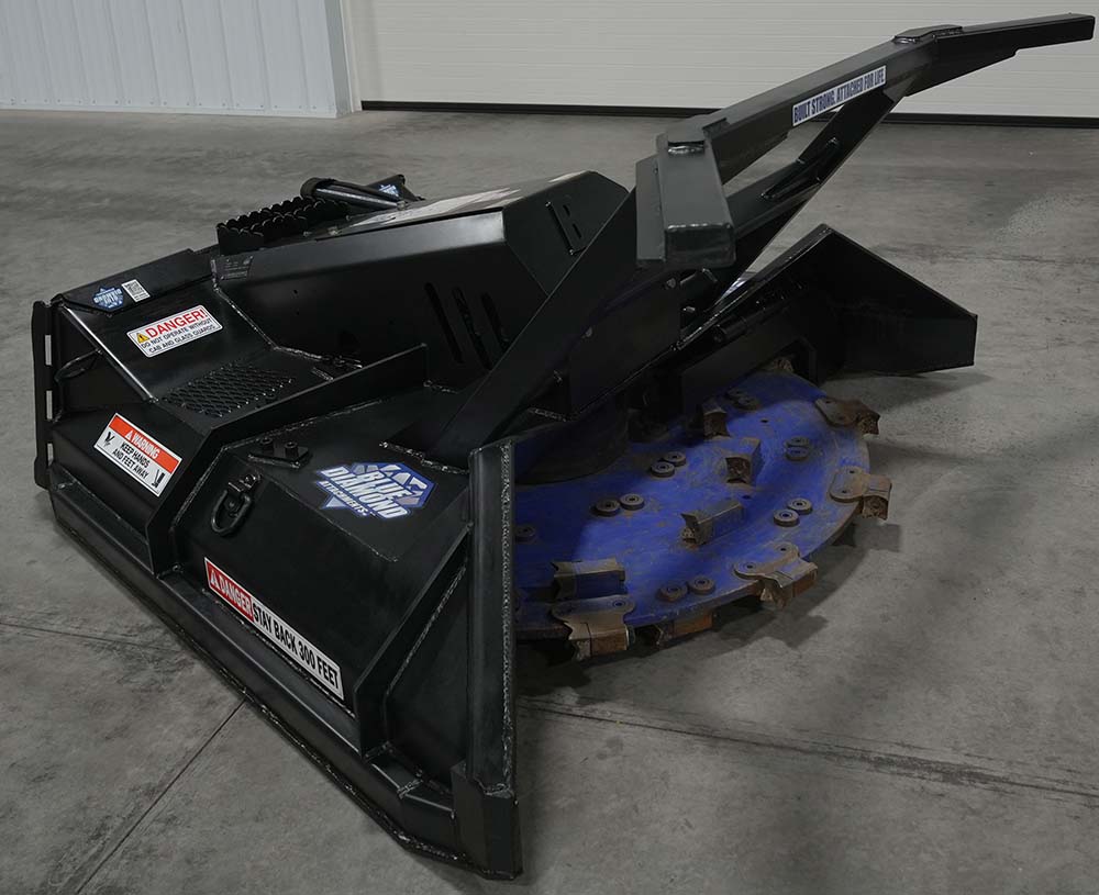 demo unit - severe duty disc mulcher - blue diamond