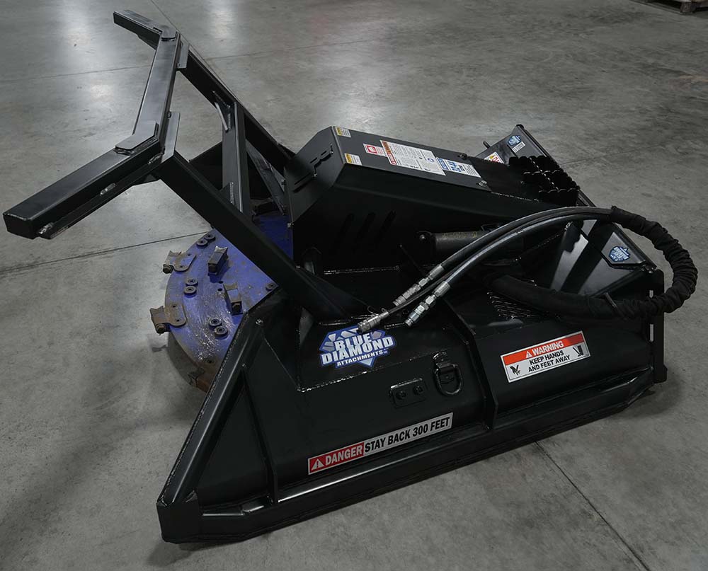 demo unit - severe duty disc mulcher - blue diamond