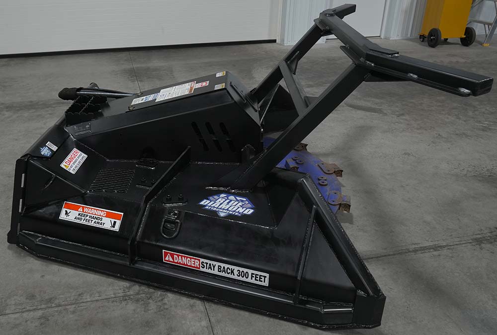 demo unit - severe duty disc mulcher - blue diamond