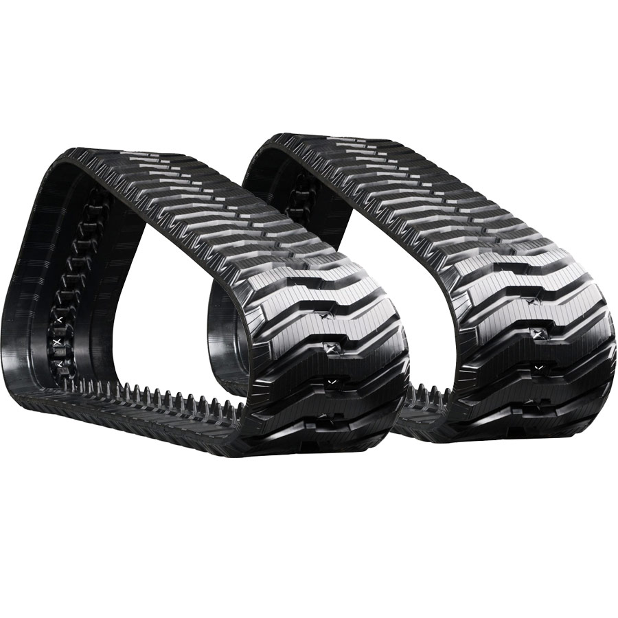 set of 2 18" extreme duty bd pattern rubber track (450x86lx60)