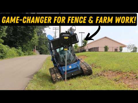 mini skid steer vibratory post driver | blue diamond