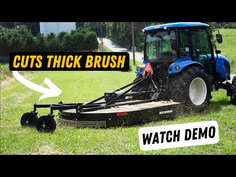 tractor heavy duty round back brush cutter | blue diamond