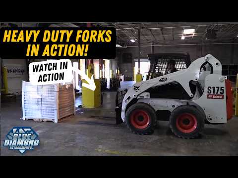 heavy duty pallet forks 5000 lb. rated | blue diamond